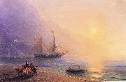 Ivan Aivazovsky Loading Provisions off the Crimean Coast painting